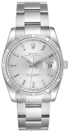 Rolex Oyster Perpetual Date Srebrny/Stal Ø34 mm 115210/7