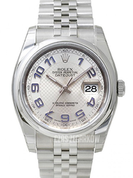 Rolex Datejust Steel Srebrny/Stal Ø36 mm 116200-0088