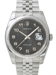 Rolex Datejust Steel Czarny/Stal Ø36 mm 116200/50