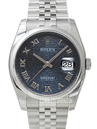 Rolex Datejust Steel Niebieski/Stal Ø36 mm 116200/56