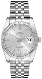 Rolex Datejust Steel Srebrny/Stal Ø36 mm 116234-0080