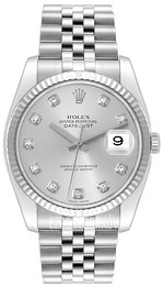 Rolex Datejust Steel Srebrny/Stal Ø36 mm 116234-0084