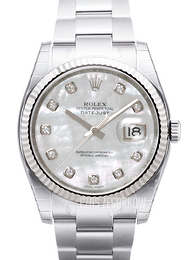 Rolex Datejust 36 Biały/Stal Ø36 mm 116234-0130