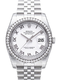 Rolex Datejust 36 Biały/Stal Ø36 mm 116244-0009