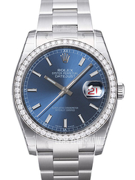 Rolex Datejust 36 Niebieski/Stal Ø36 mm 116244-0048