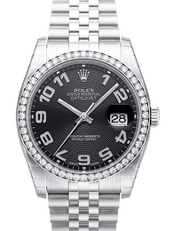 Rolex Datejust 36 Czarny/Stal Ø36 mm 116244-0066