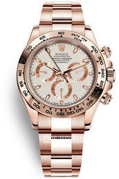 Rolex Kremowy/18 karatowe różowe złoto Ø40 mm 116505-0010