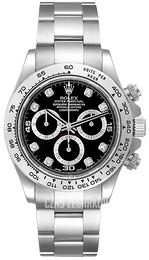 Rolex Daytona Czarny/18 karatowe białe złoto Ø40 mm 116509-0055