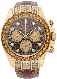 Rolex Daytona Leopard Wielokolorowy/Skóra Ø40 mm 116598