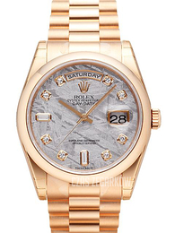 Rolex Day-Date 36 Szary/18 karatowe różowe złoto Ø36 mm 118205F-0020