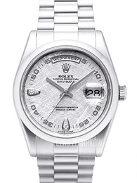 Rolex Day-Date Srebrny/Platyna Ø36 mm 118206/5