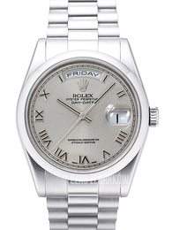 Rolex Day-Date 36 Srebrny/Platyna Ø36 mm 118206-0033