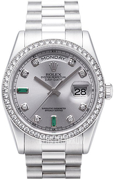 Rolex Day-Date 36 Srebrny/Platyna Ø36 mm 118346-0084