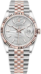 Rolex Datejust 36 Srebrny/18 karatowe różowe złoto Ø36 mm 126231-0031