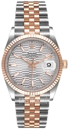 Rolex Datejust 36 Srebrny/18 karatowe różowe złoto Ø36 mm 126231-0041