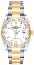 Rolex Datejust 36 Biały/18 karatowe żółte złoto Ø36 mm 126233-0020