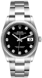 Rolex Datejust 36 Czarny/Stal Ø36 mm 126234-0028
