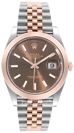 Rolex Datejust 41 Brązowy/18 karatowe różowe złoto Ø41 mm 126301-0002