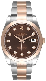 Rolex Datejust 41 Brązowy/18 karatowe różowe złoto Ø41 mm 126301-0003