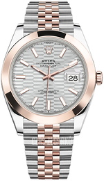 Rolex Datejust 41 Srebrny/18 karatowe różowe złoto Ø41 mm 126301-0018