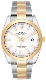 Rolex Datejust 41 Biały/Stal Ø41 mm 126303-0015