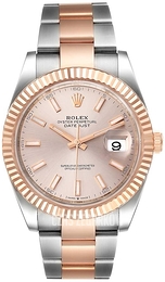 Rolex Datejust41 Srebrny/18 karatowe różowe złoto Ø41 mm 126331-0009