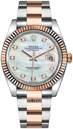 Rolex Datejust 41 Biały/18 karatowe różowe złoto Ø41 mm 126331-0013