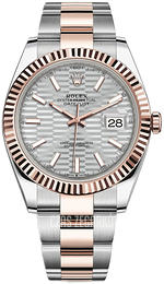 Rolex Datejust 41 Srebrny/18 karatowe różowe złoto Ø41 mm 126331-0017