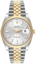 Rolex Datejust 41 Srebrny/18 karatowe żółte złoto Ø41 mm 126333-0002