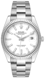 Rolex Datejust 41 Biały/Stal Ø41 mm 126334-0009