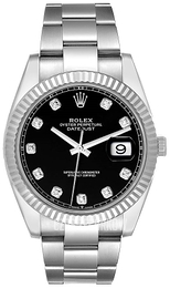 Rolex Datejust 41 Czarny/Stal Ø41 mm 126334-0011
