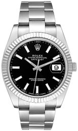 Rolex Datejust 41 Czarny/Stal Ø41 mm 126334-0017