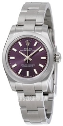 Rolex Oyster Perpetual 26 Purpurowy/Stal Ø26 mm 176200-0016