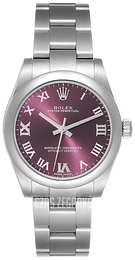 Rolex Oyster Perpetual 31 Purpurowy/Stal Ø31 mm 177200-0017