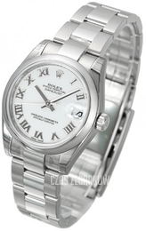 Rolex Datejust Midsize Biały/Stal Ø31 mm 178240-0031