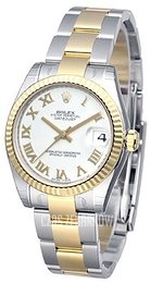 Rolex Datejust 31 Biały/Stal Ø31 mm 178273-0072