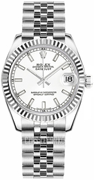 Rolex Datejust 31 Biały/Stal Ø31 mm 178274-0008