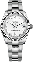 Rolex Datejust 31 Biały/Stal Ø31 mm 178274-0082