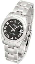Rolex Datejust Midsize Czarny/Stal Ø31 mm 178274-0078
