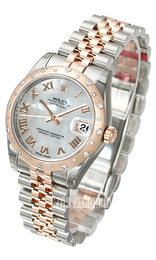 Rolex Datejust 31 Biały/Stal Ø31 mm 178341-0005