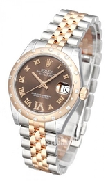 Rolex Datejust Lady Brązowy/Stal Ø31 mm 178341-0009