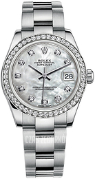 Rolex Datejust 31 Biały/Stal Ø31 mm 178384-0018