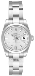 Rolex Lady Oyster Perpetual Srebrny/Stal Ø26 mm 179160/8