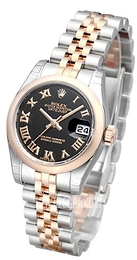 Rolex Lady-Datejust 26 Czarny/Stal Ø26 mm 179161-31