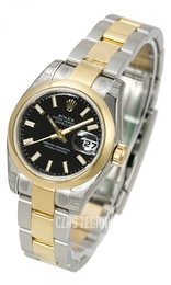Rolex Datejust Lady Czarny/18 karatowe różowe złoto Ø26 mm 179163/2