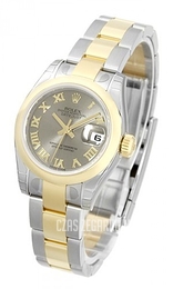 Rolex Datejust Lady Szary/18 karatowe różowe złoto Ø26 mm 179163/5