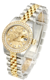 Rolex Perpetual 26 Szampański/Stal w odcieniu złota Ø26 mm 179383/1