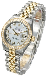 Rolex Lady-Datejust 26 Biały/Stal Ø26 mm 179383-6