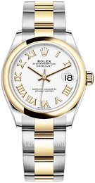Rolex Datejust 31 Biały/18 karatowe żółte złoto Ø31 mm 278243-0001