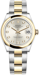 Rolex Datejust 31 Srebrny/18 karatowe żółte złoto Ø31 mm 278243-0019
